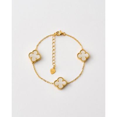 PULSERA 3 QUADRIFOGLIO 10MM...