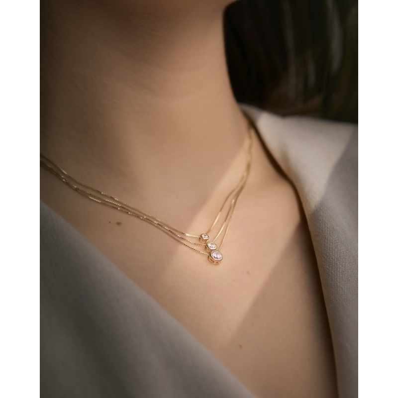 COLLAR CIRCONITA 3MM PLATA DO