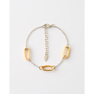 PULSERA ESLABONES BICOLOR...