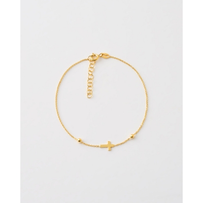 PULSERA CURZ Y BOLAS 17+3CM...