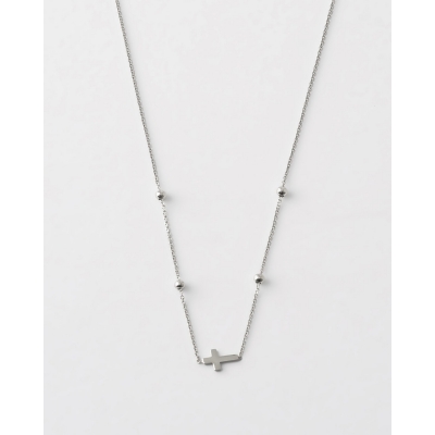 COLLAR CRUZ Y BOLAS 40CM+3...