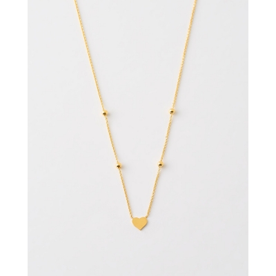 COLLAR CORAZON Y BOLAS...