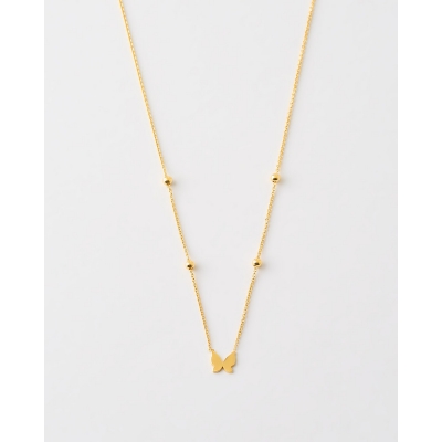 COLLAR MARIPOSA Y BOLAS...