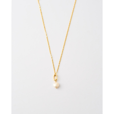 COLLAR RECTANGULO Y PERLA...