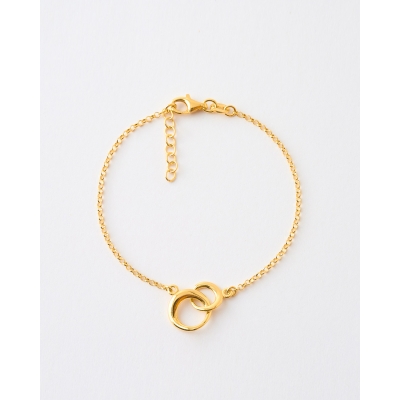 PULSERA CIRCULOS AMISTAD 19CM