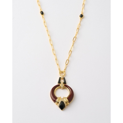 Collar Circulo Punta De...