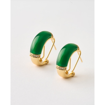 PENDIENTES SEMI ARO ESMALTE...