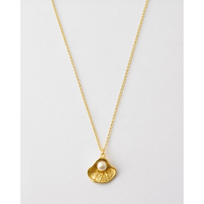 COLLAR CONCHA 20X8MM PERLA 7MM