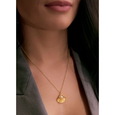 COLLAR CONCHA 20X8MM PERLA 7MM 2