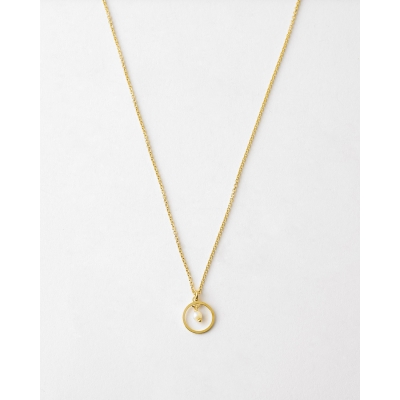 COLLAR CIRCULO 10MM PERLA...