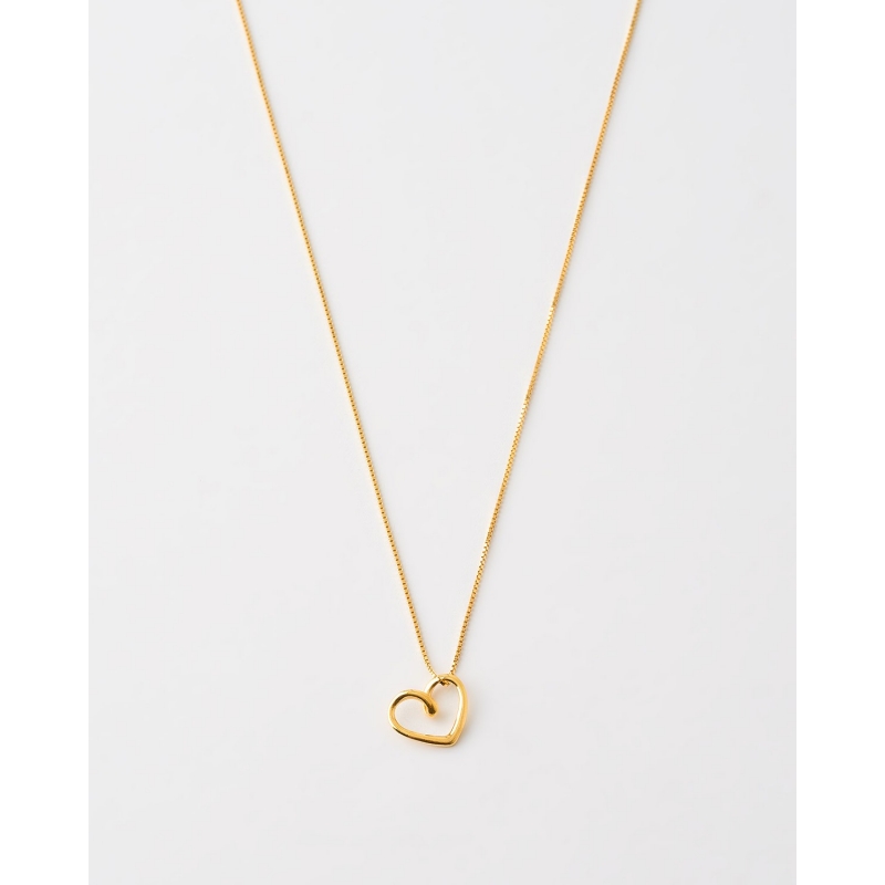 COLLAR CORAZON 12X10MM - 40+3CM LARGO