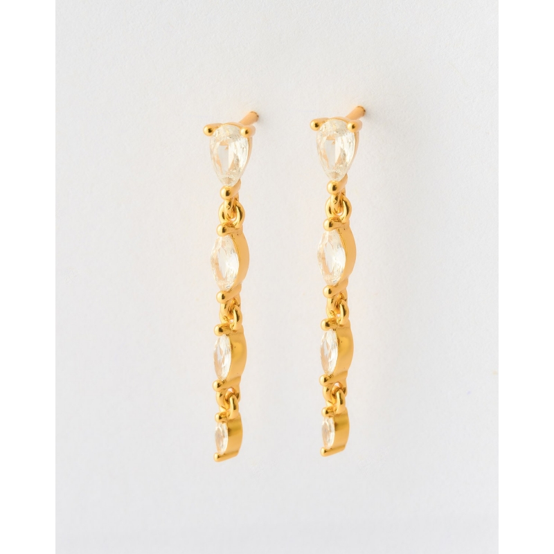 PENDIENTES MINIS CIRCONITAS OVALADAS...