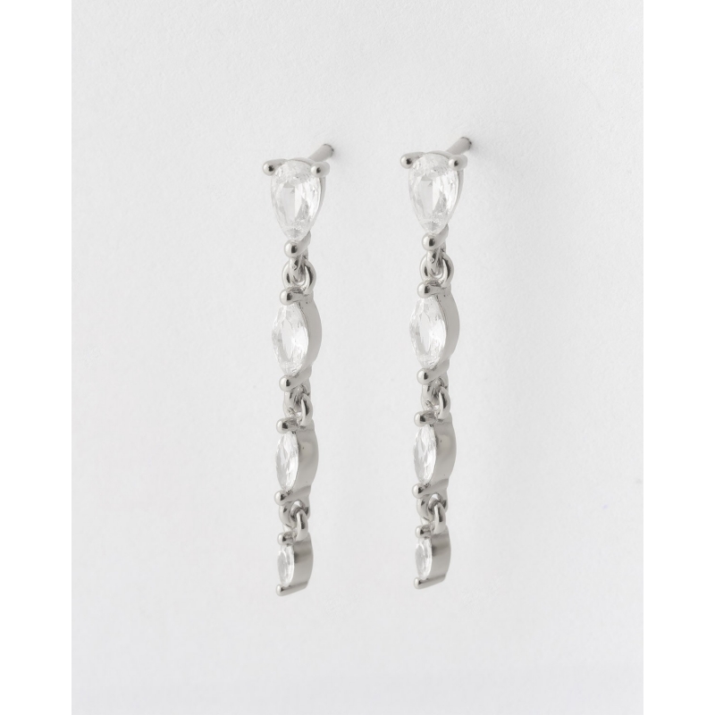 PENDIENTES MINIS CIRCONITAS OVALADAS...