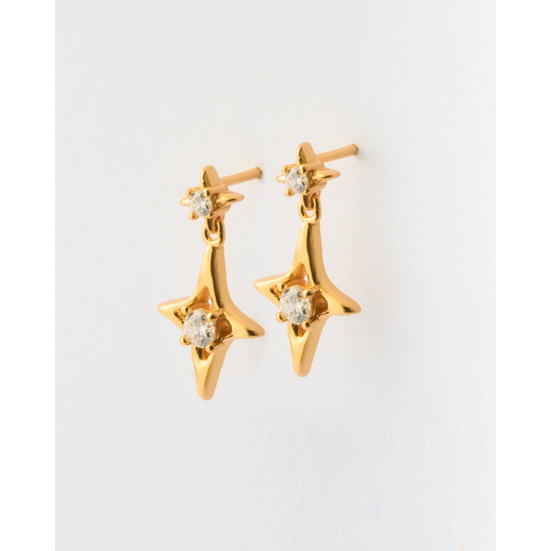 PENDIENTES MINIS CIRCONITA Y ESTRELLA...