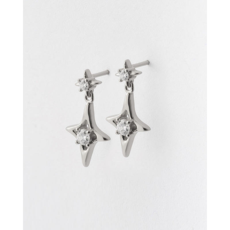 PENDIENTES MINIS CIRCONITA Y ESTRELLA...