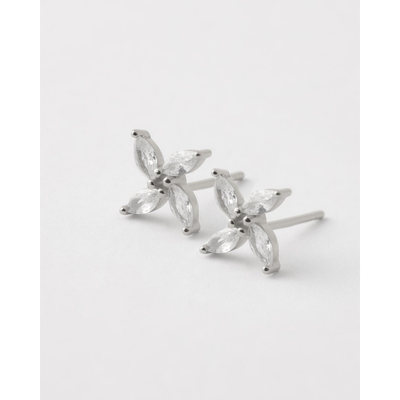 PENDIENTES MINIS FLOR 4 PETALOS...