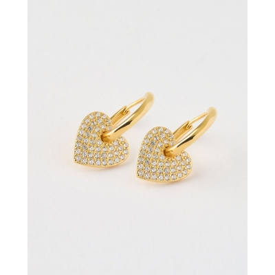 PENDIENTES ARO CORAZON 12X12MM