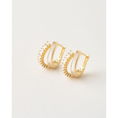 PENDIENTES DOBLE ARO 13X10...