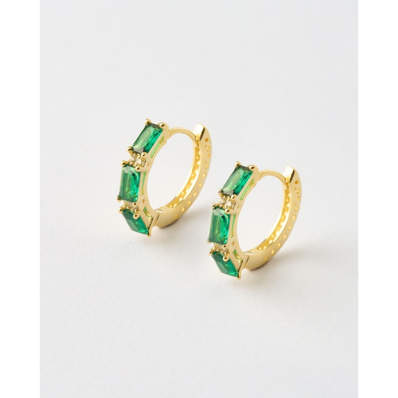 PENDIENTES ARO 18MM CIRCONITAS 5X2MM 