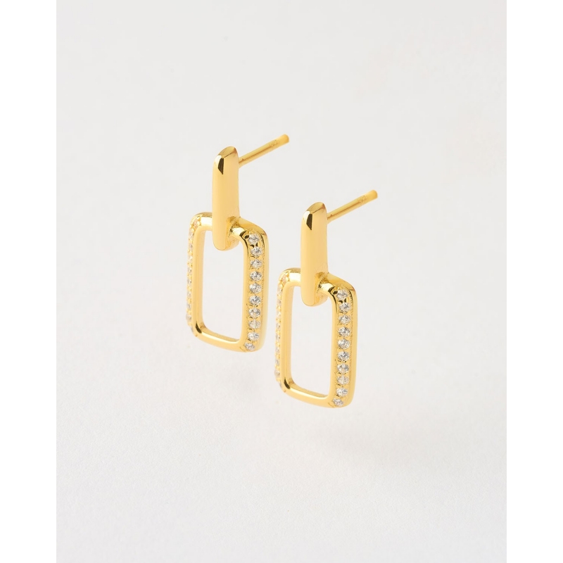 PENDIENTES BARRA Y RECTANGULO 19X8MM