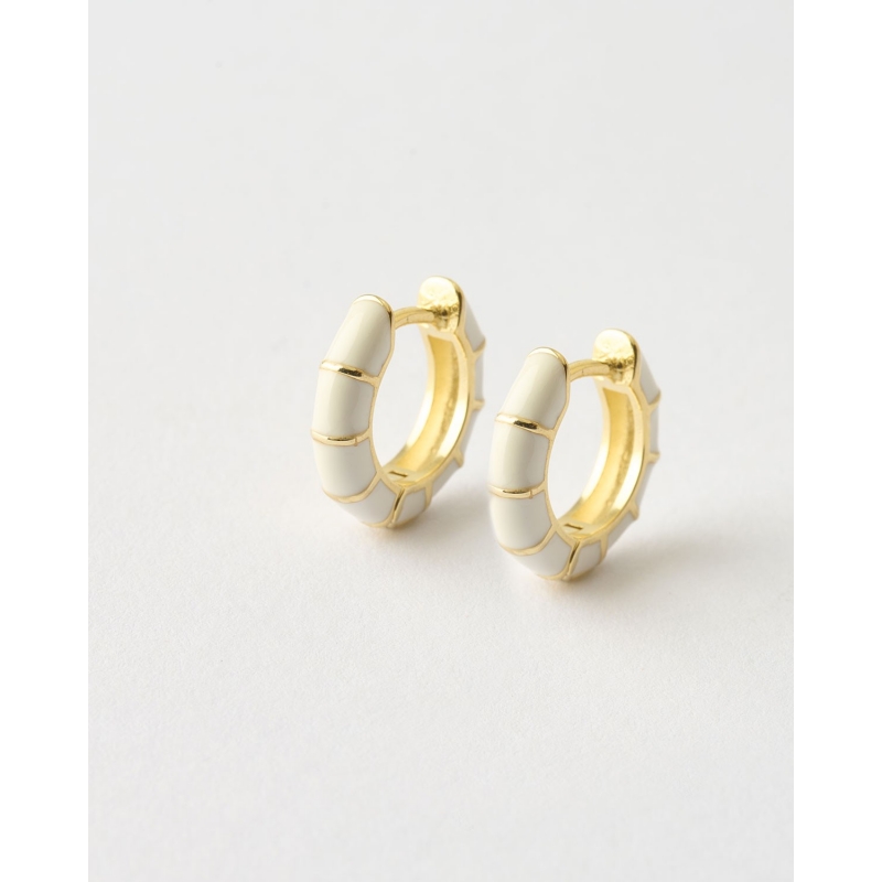 PENDIENTE ARO 15MM X 3MM GROSOR ESMALTE 