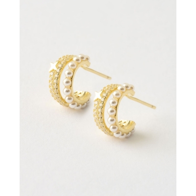 PENDIENTES TRIPLE ARO 13MM...