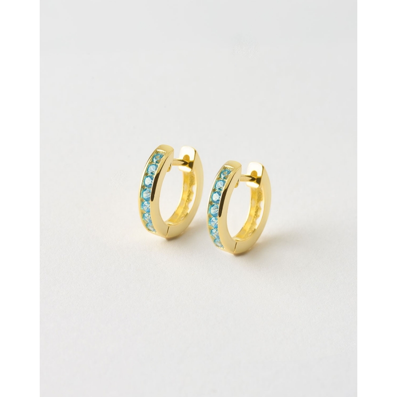 PENDIENTE ARO 16MM CIRCONITAS 3MM