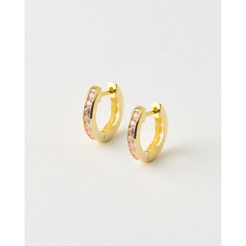 PENDIENTE ARO 16MM CIRCONITAS 3MM