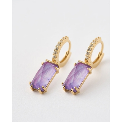 PENDIENTES ARO CIRCONITAS Y...