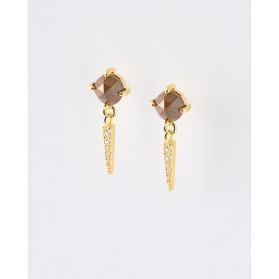 PENDIENTES OJO DE TIGRE 5MM...