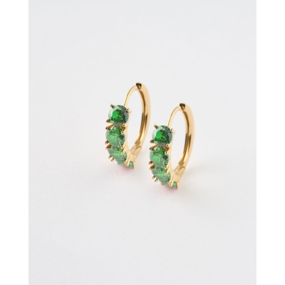 PENDIENTES ARO 15MM AGATA...