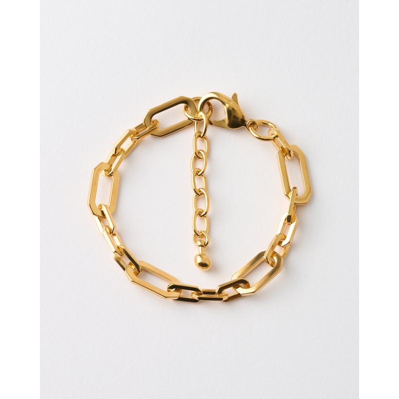 PULSERA ESLABON PLANO HEXAGONAL -...
