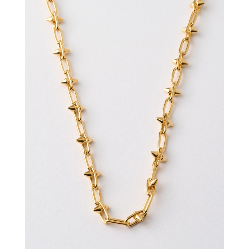 COLLAR ESLABONES Y PUAS - 42CM LARGO