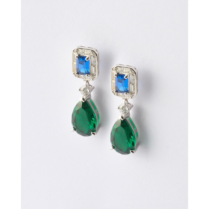 PENDIENTES CIRCONITA ZAFIRO 6,5X4,5MM...