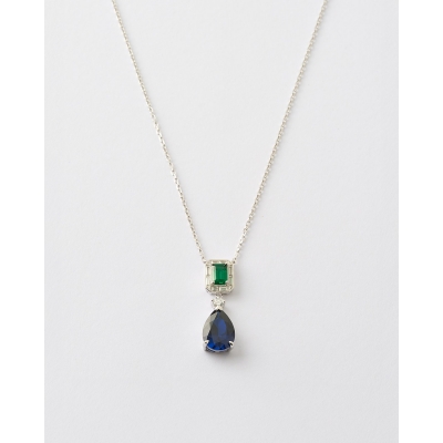 COLLAR CIRCONITA ESMERALDA...