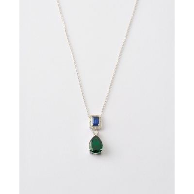 COLLAR CIRCONITA ZAFIRO...