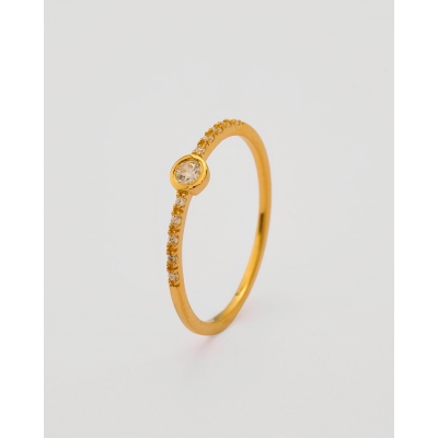 ANILLO CIRCONITA 3MM PLATA