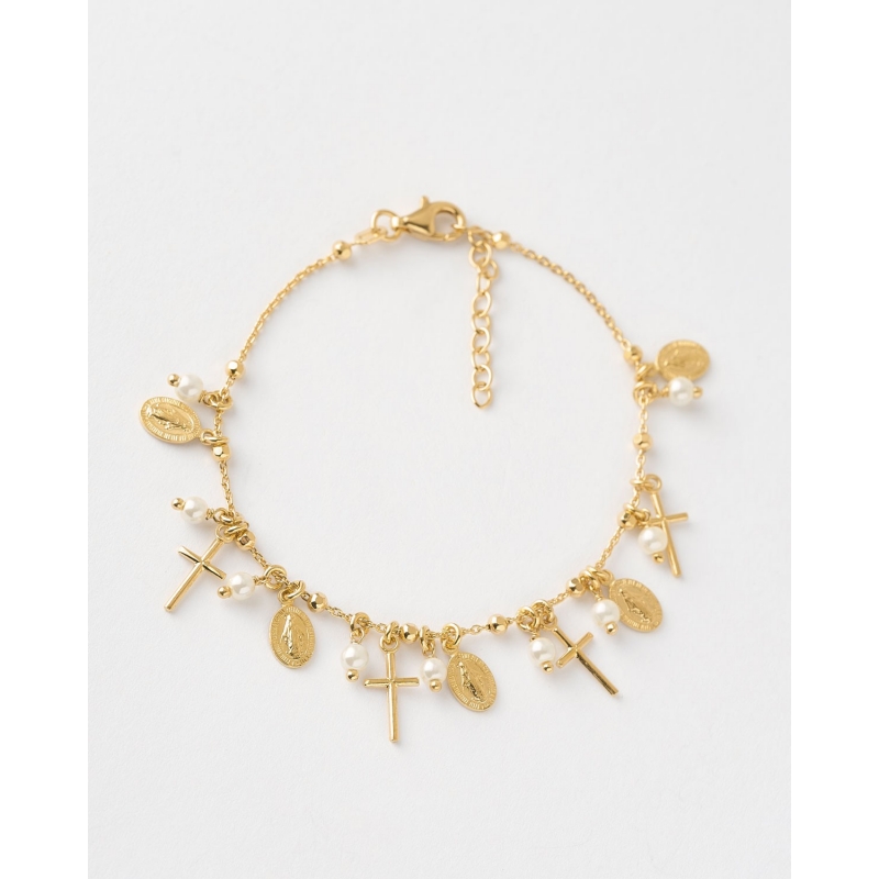 PULSERA MEDALLAS VIRGEN MILAGROSA,...