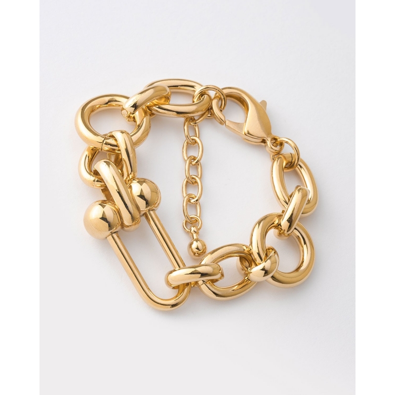 PULSERA ESLABONES GRUESOS - 19+3CM 