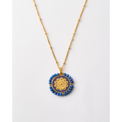 COLLAR MEDALLA BOTON CHARRO...