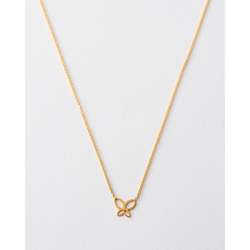 COLLAR SILUETA MARIPOSA 10MM - 39+5CM...