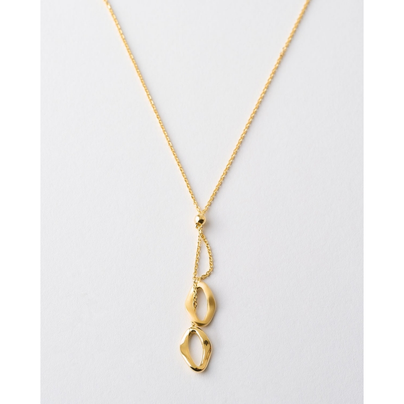 COLLAR CORBATA OVALOS 15MM MATE Y...