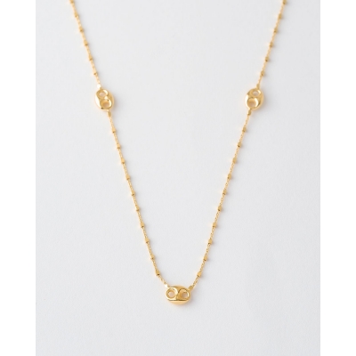 COLLAR CADENA CUBOS Y...