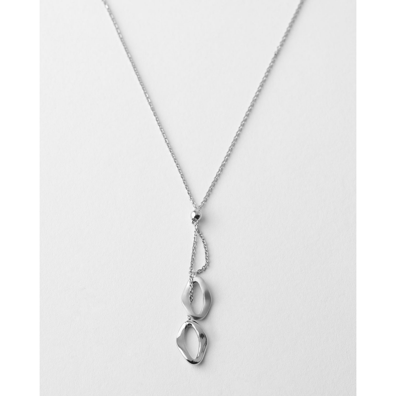 COLLAR CORBATA OVALOS 15MM MATE Y...