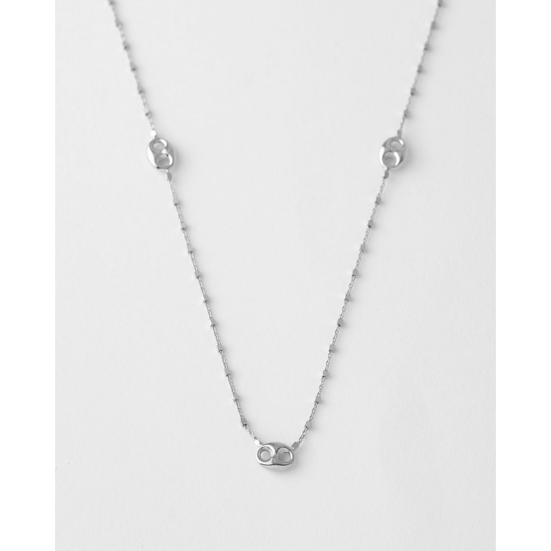 COLLAR CADENA CUBOS Y ESLABONES 8X5MM...