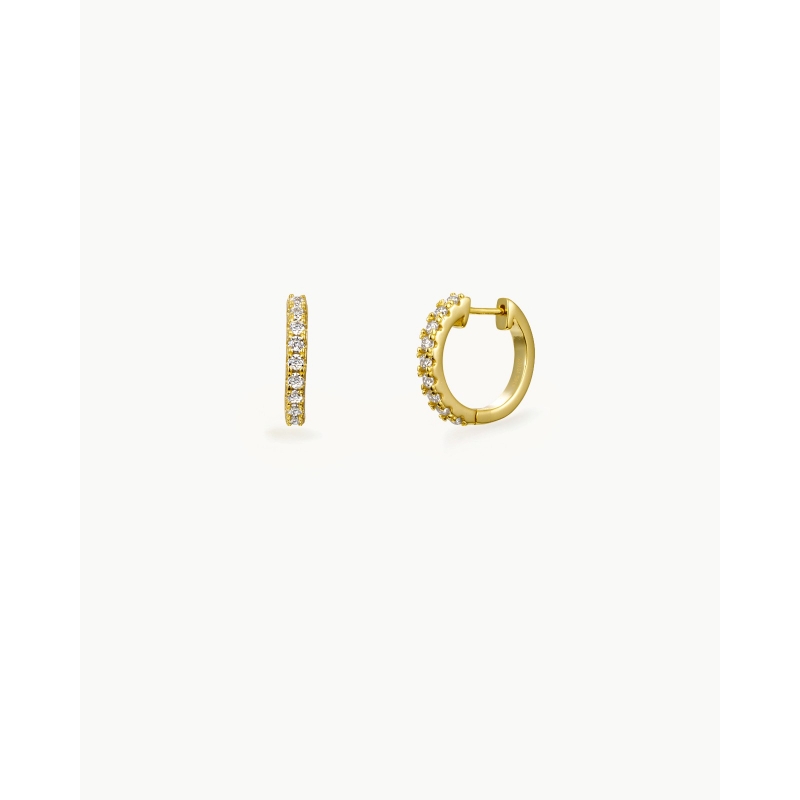 PENDIENTES ARO 16MM EXT. MOISSANITA 2MM 