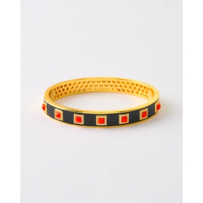 BRAZALETE CUADRADO ESMALTE...