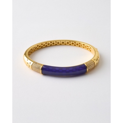 BRAZALETE ESMALTE AZUL Y...