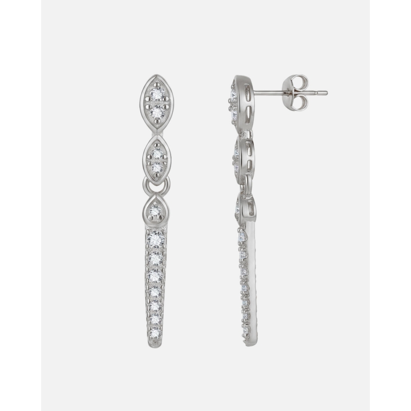 Pendientes Largos Diseño Cónico 23mm...