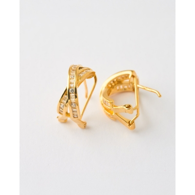 PENDIENTES ARO CRUZADO...